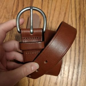 Madewell Perfect Leather Belt Brown XS
